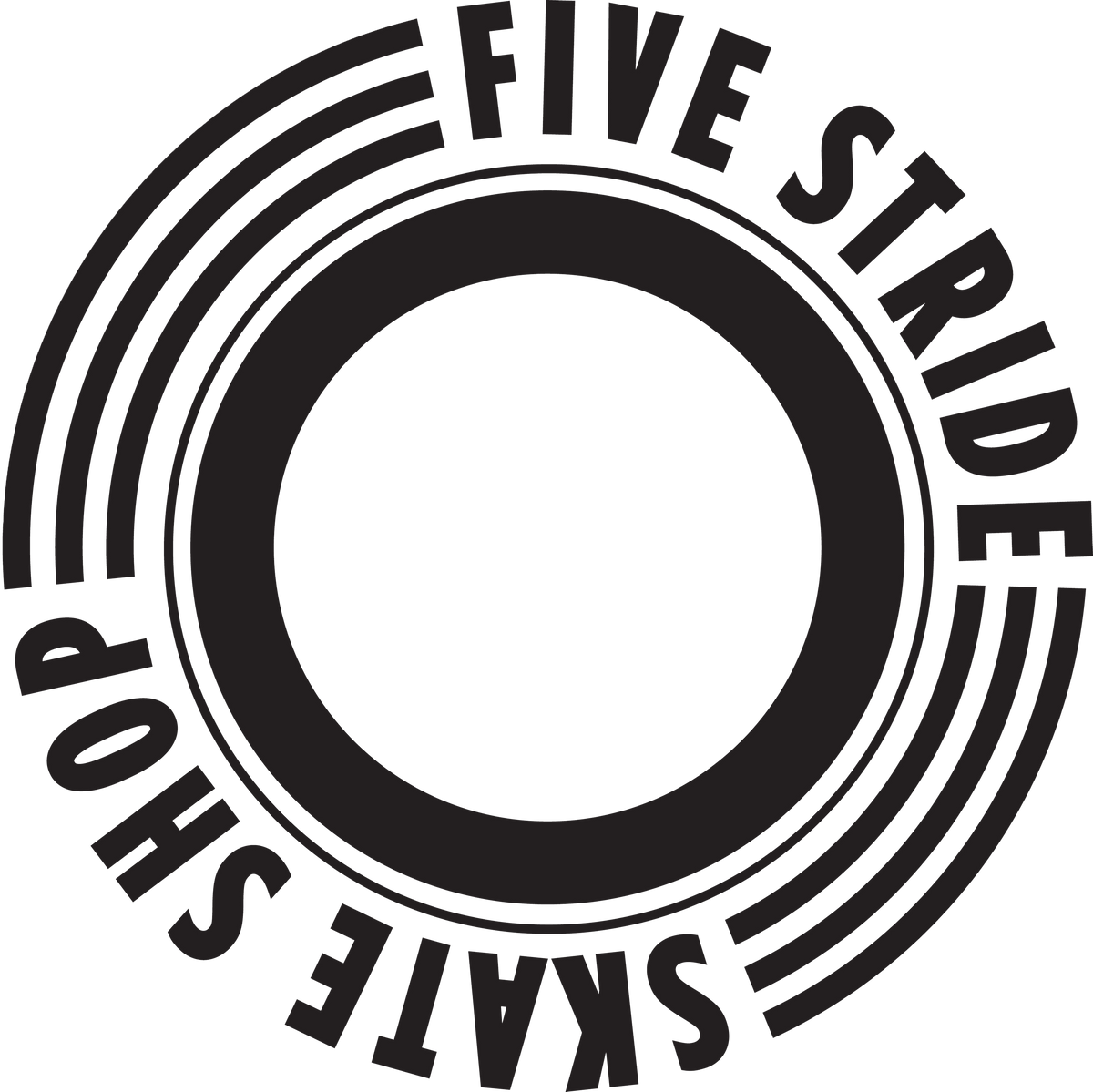 Five Stride Skate Shop logo
